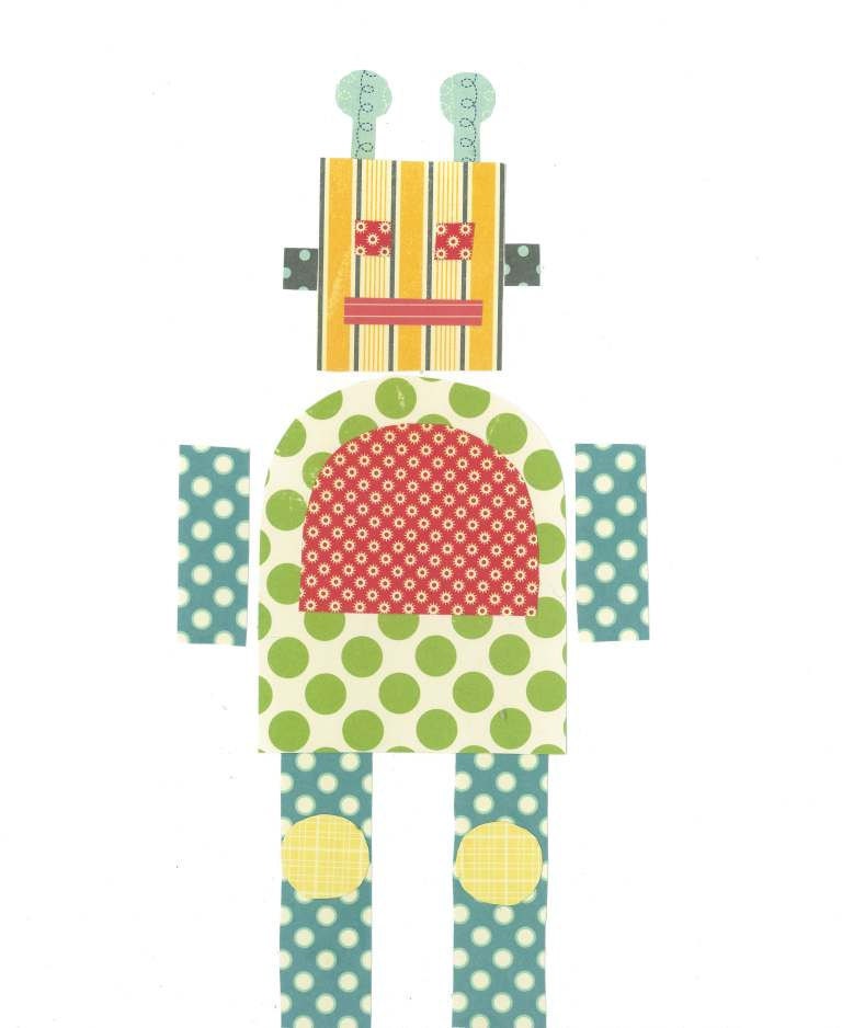 Robot Nursery Art PRINT - Three Robot Prints 11x14, Childrens Wall Decor, Kids Art, Robot Decor, Baby Boy Nursery Decor, Art for Children