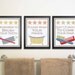 Kids Art, Bathroom Art- Brush Your Teeth, Wash Your Hands, Comb Your Hair, Nursery Art, Children's Wall Decor 11 x 14