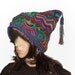 RESERVED OOAK Beanie Jester Hat Freeform Crochet Multicolor