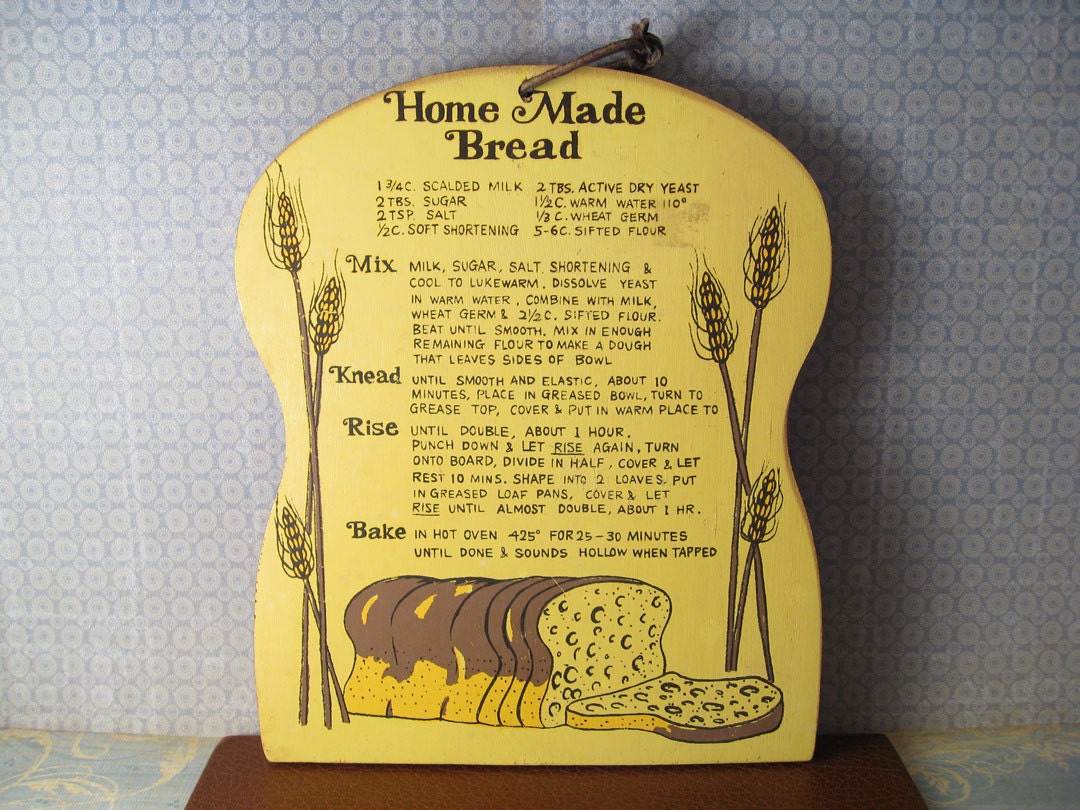 Homemade Bread Recipe Plaque