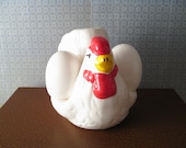 Hen Salt and Pepper Shakers and Napkin Holder
