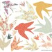Wall Decals Swallows (Reusable and removable fabric stickers, not vinyl) - Swallows