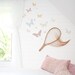 Wall Stickers Butterflies (Reusable and removable fabric wall decals, not vinyl) - Butterflies (antique)