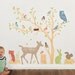 Wall Decals Woodland (Reusable and removable fabric stickers, not vinyl) - Discount set - Earthy Woodland Scene