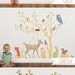 Wall Decals Woodland (Reusable and removable fabric stickers, not vinyl) - Discount set - Retro Woodland Scene