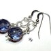 Sterling Silver elegant earrings "Midsummer Night"