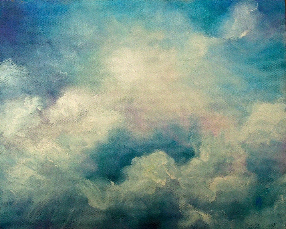 Clouds, Skyscape Oil Painting by Marina Petro