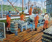 Cod Memories 3 original large seascape painting created by Prankearts   No Cost Shipping