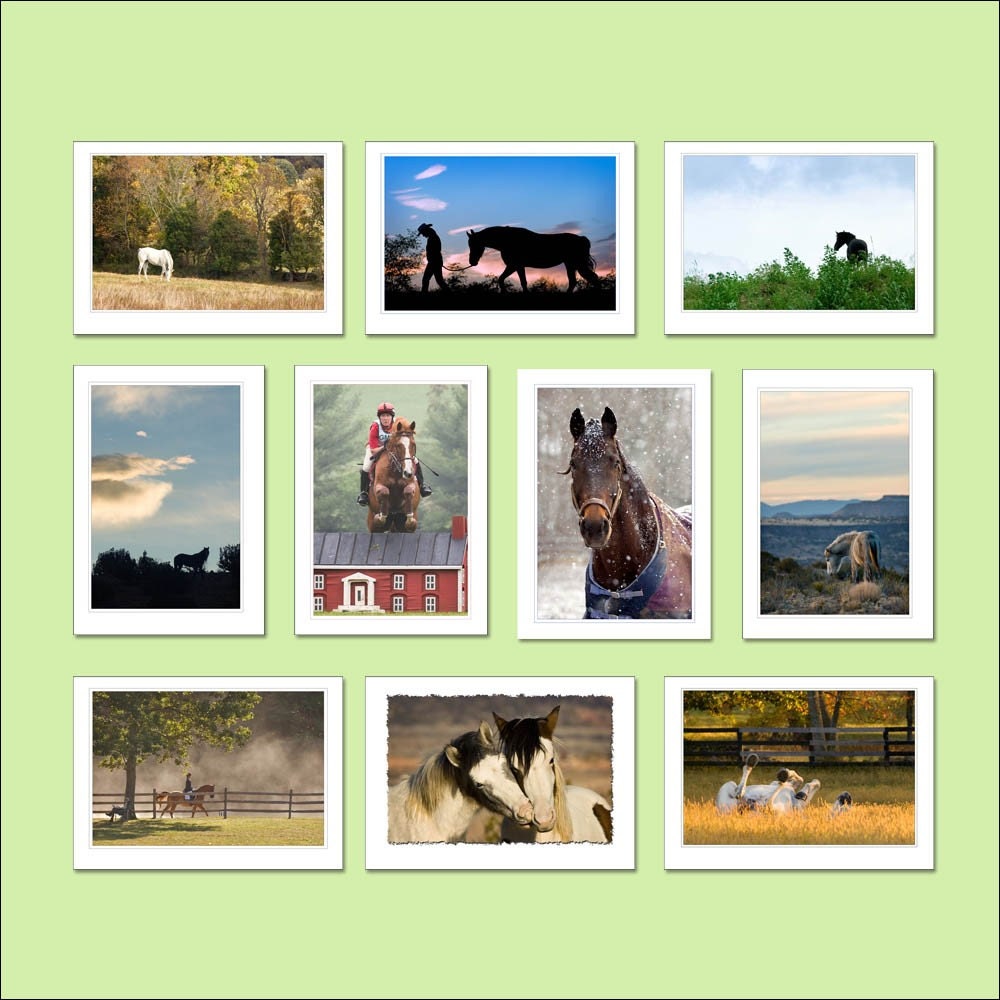 Mix and Match Collection of 10 - Press Printed 5x7 Note Cards