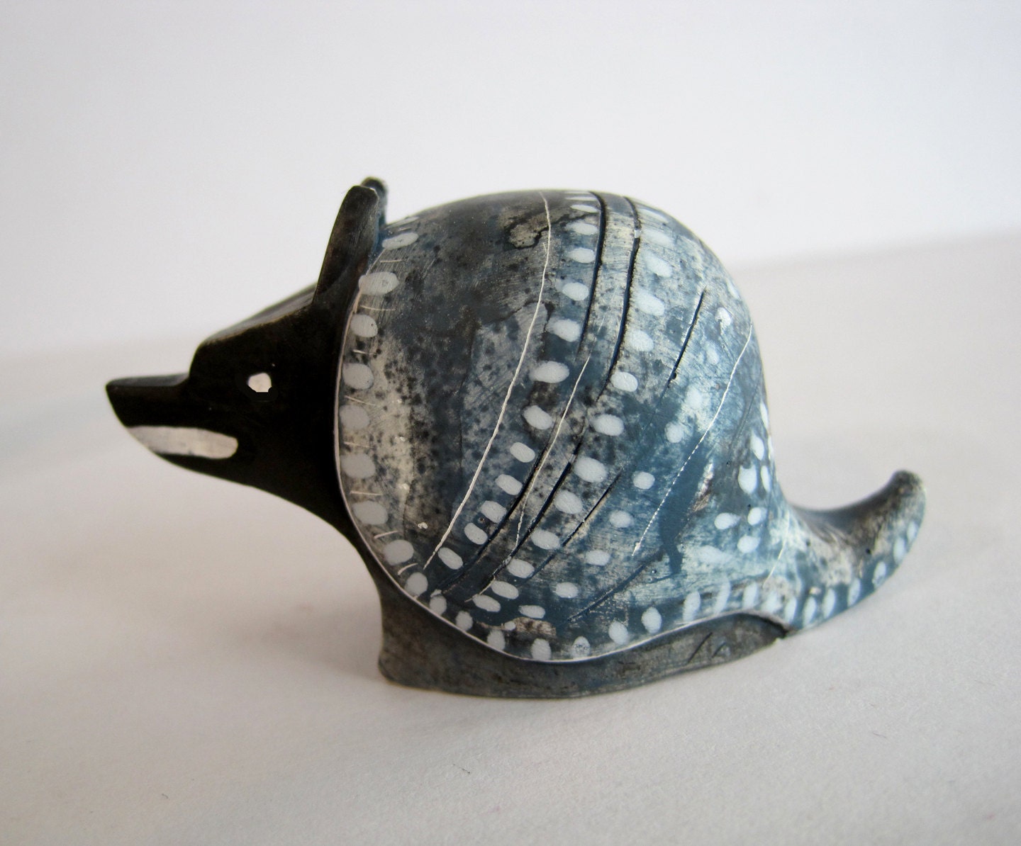 tiny armadillo sculpture