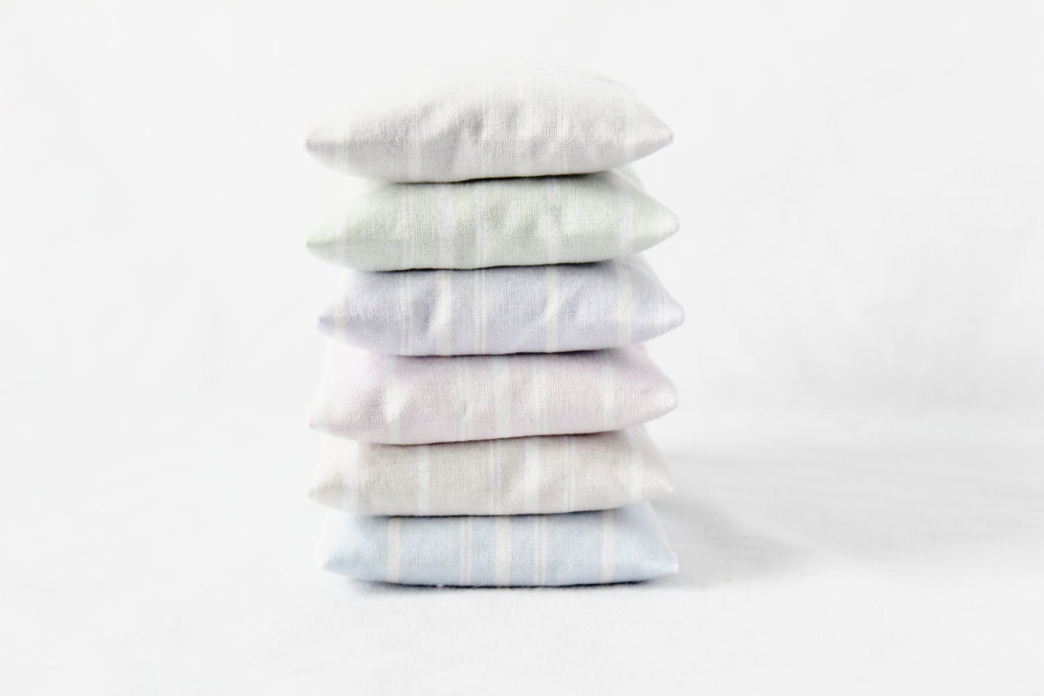 Botanical Sachets - Shabby Chic Home - Pastel Stripes - Scented Drawer Sachets