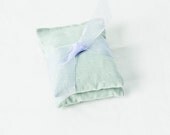 Botanical Sachets - Grayed Jade - Natural Moth Repellent - Textured Drawer Sachets