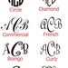 Personalize 3 letter Monogrammed Ornament
