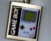 Game Boy Retro Liqour Hip Flask Stainless Steel