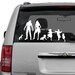 Zombie Family Decal with pets and a baby 3