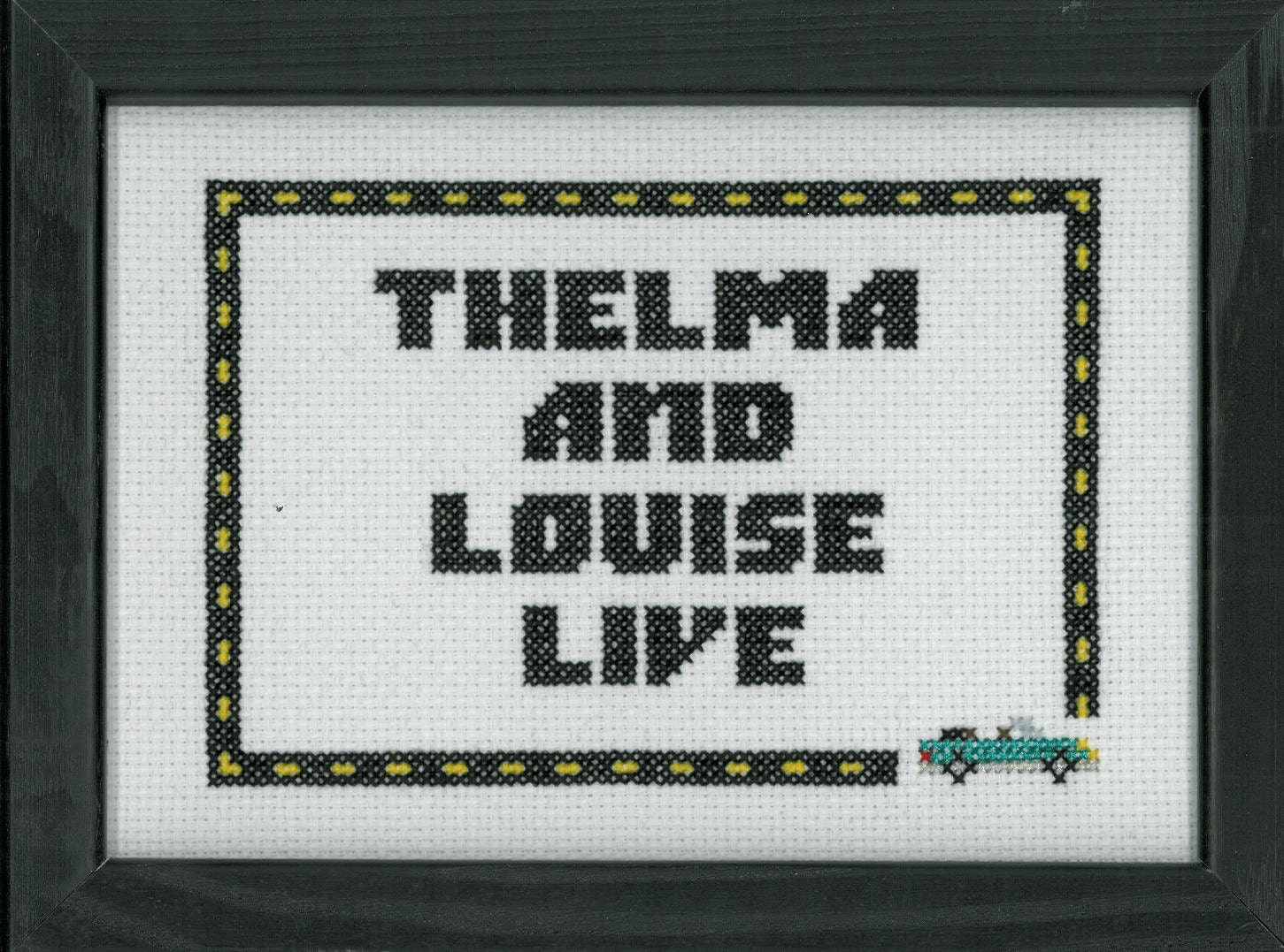 Thelma and Louise Live Cross Stitch