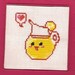 Lemonade Cross Stitched Refrigerator Magnet - Final Clearance Sale