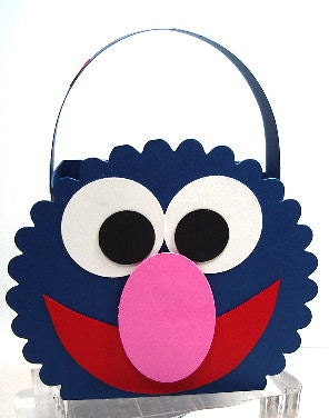 GROVER from Sesame Street - Party Favor Treat Bag with Handle