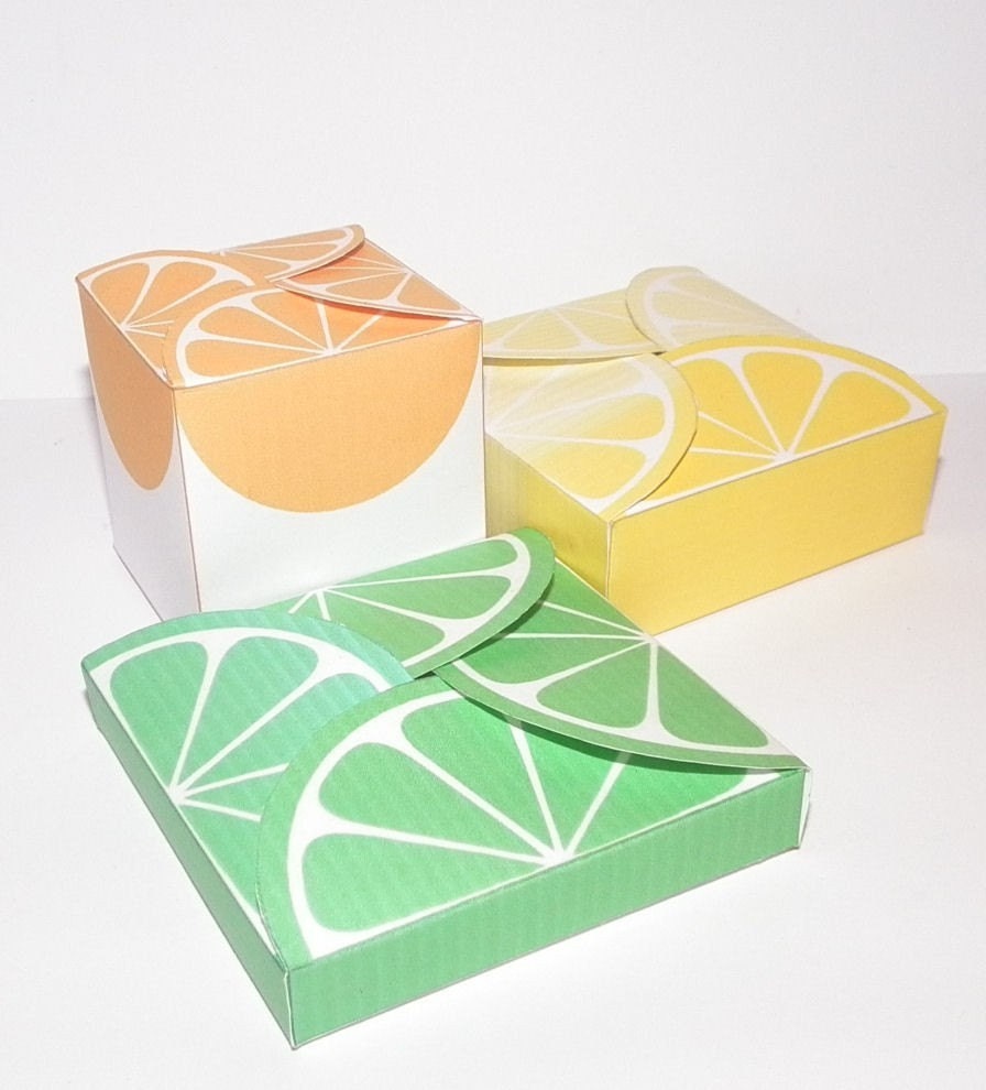 Blank gift box templates in 3 sizes- CU OK