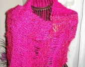 Ready to be shipped - Gorgeous One of a kind scarf/ wrap/ Made out of RECYCLED SARI SILK Yarn