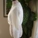 Ready to ship - HANDMADE Kate Middleton Ivory Angora Shrug / Bolero hand knitted /bridal bolero/ fit size Small