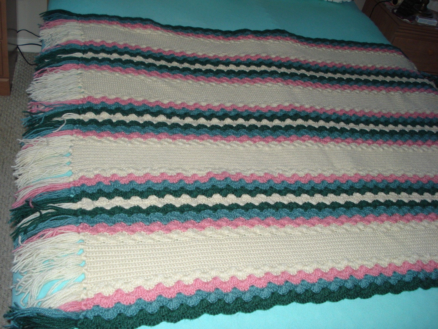 Ready to be shipped/Pastel Color Afghan
