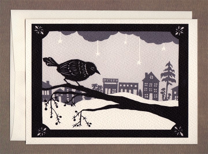 Winter Observer - Greeting Card