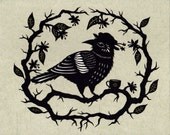 Pearblossom Tea - Cut Paper Art Print
