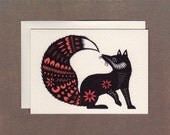 Fox Tale - Small Greeting Card