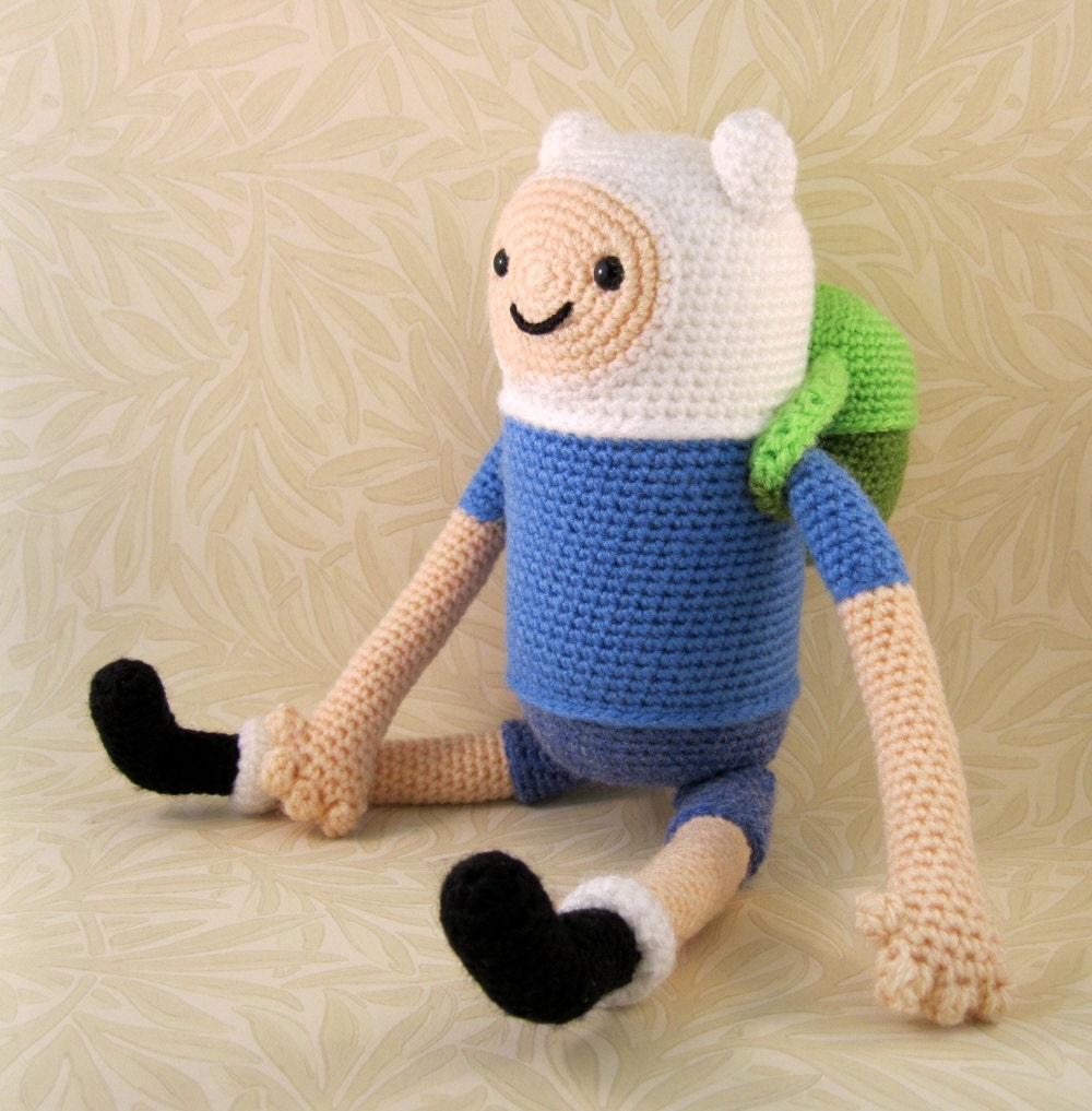 PDF of Finn the Human Amigurumi Pattern