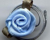 Beautiful Baby Blue Roses for your Hair Swirls Spins Twists Spirals Coils