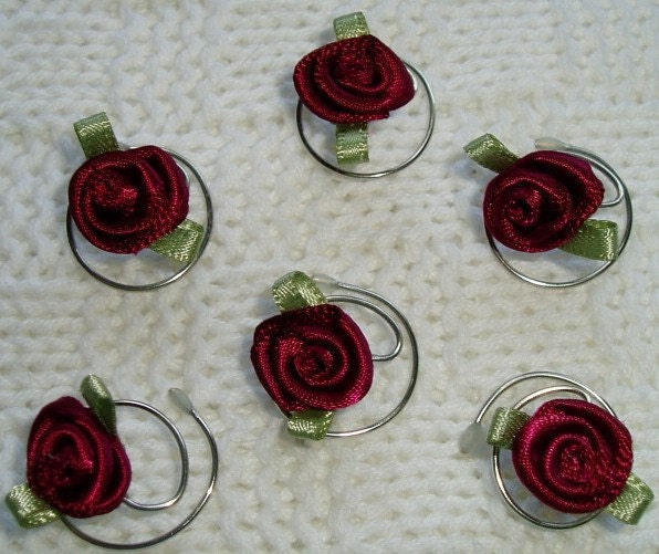 Hair Spins in Beautiful Wine Roses Swirls Spins Twists Spirals Coils