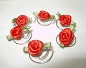 Darling Red Rose Hair Swirls Hair Twists Hair Spins Hair Sprials