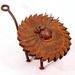 Recycled Metal Lion Sculpture-Found Object