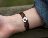 Fine Silver Handmade Button for Tie It On Bracelet - BUTTON ONLY