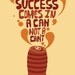 Motivational Quote Print Art, Typographic Poster Wall Decor, Red Typographic Modern Art Inspiring Quote, Motivational Wall Decor