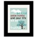 Inspirational Typography Art, Digital Print, Inspiring Typographic Quote, Inspirational Digital Art, Blue Hand Illustrated Modern Art Poster