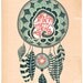 Illustration of Dream Catcher, Dream Catcher Illustration, Original Drawing of Dreamcatcher, Tribal Drawing for Girl's Bedroom