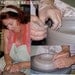 Ceramic Yarn Bowl - Knitting Bowl Weathered Pattina Green Regular Size CUSTOM ORDER