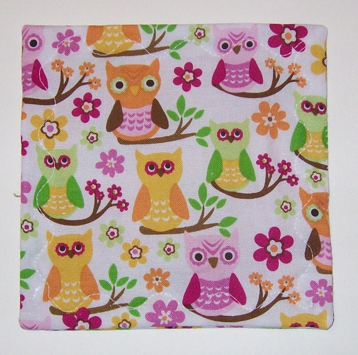 Happy Owls Baby Crinkle Square- Sensory Toy