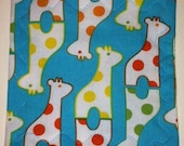 Circus Giraffes Baby Crinkle Square- Sensory Toy