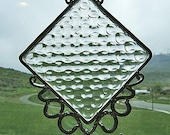 Vintage Bubbles - Antique Window Tile Upcycled into a Windchime