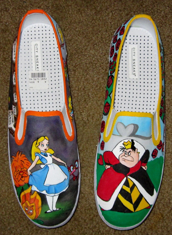 Custom Disney Animation Inspired Adult Shoes with YOUR favorite scenes and characters