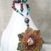Chakra Necklace, 7 Chakra Pendant, Chakra Symbols, Lotus Flower, Rutilated Quartz, Energy Healing, Mandala, Chakra Jewelry