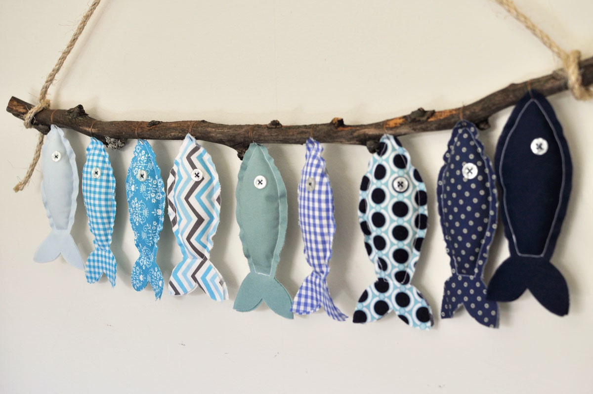 Nine Blue Fish - Eco-Friendly Wall Decor