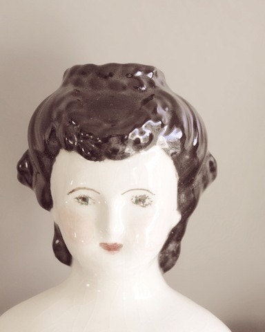 Doll print, girls decor, childrens toy, white, porcelain, Eveylnn doll, vintage, nursury decor, fine art photograph 5"x7"