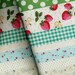 Sweet Strawberry Patchwork in Green Combo-EK-QS31607B