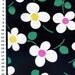 Dancing Twist Flowers Black- Cotton-EK-QS33103C