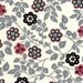 Little Flower in Flower Black/Red in White - EK-QS29103A
