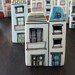 Two houses porcelain brooch 2